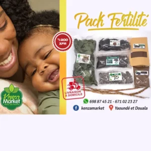Image montrant les six produits du Pack Fertilité Kenza Market « Pack fertilité – plantes traditionnelles pour la vitalité et la conception naturelle » ​