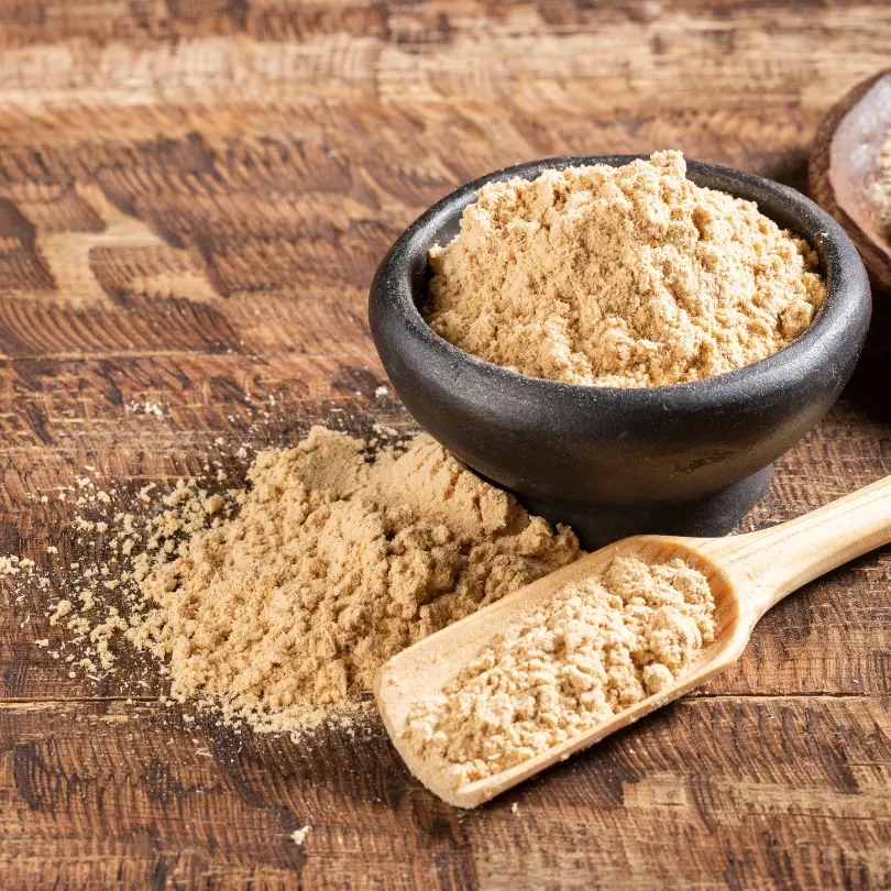 Poudre de maca pure, sachet 50g Kenza Market, super-aliment tonique pour vitalité, libido, fertilité et bien-être naturel.