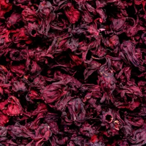 Feuilles de bissap / foléré (hibiscus sabdariffa) séchées en sachet 50 g Kenza Market, pour boisson traditionnelle africaine et tisanes.