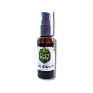 Huile d’avocat naturelle – flacon 60 ml pour hydratation et soin de la peau et des cheveux